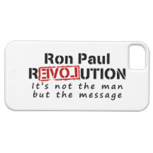 Ron Paul rEVOLution not the man but the message iPhone 5 Cases