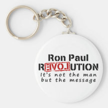 Ron Paul rEVOLution not the man but the message Keychains