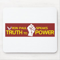 Ron Paul speaks Truth To Power Mouse Pad