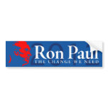 Ron Paul - the Change we Need bumper stickers