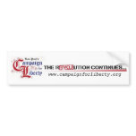 Ron Paul's Campaign for Liberty The Revolution bumper stickers