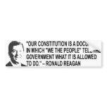 Ronal Reagan Quote Bumper Sticker bumper stickers