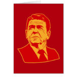 Ronald Reagan 1980 retro portrait Cards