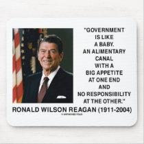 Ronald Reagan Gov't Like A Baby Alimentary Canal