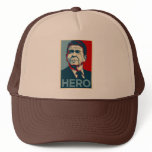 Ronald Reagan Hope Hero Poster - Reagan Bush 84 hats