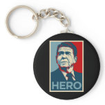 Ronald Reagan Hope Hero Poster - Reagan Bush 84 keychains