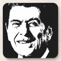 RONALD REAGAN INK ART DRINK COASTERS