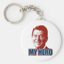 Ronald Reagan My Hero Keychain
