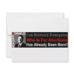 Ronald Reagan on Abortion invitations