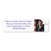 Ronald Reagan Quote Bumper Sticker