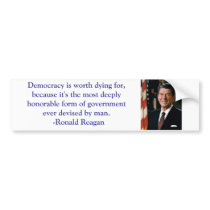 Ronald Reagan Quote Bumper Sticker bumper stickers