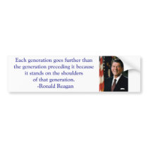 Ronald Reagan Quote Bumper Sticker bumper stickers