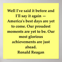 ronald reagan quote poster