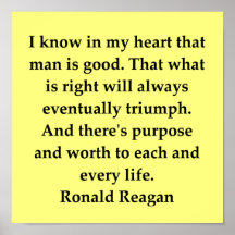 ronald reagan quote poster