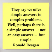 ronald reagan quote poster
