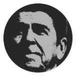 Ronald Reagan silhouette stickers