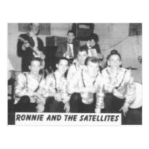 Ronnie and The Satellites Postcard