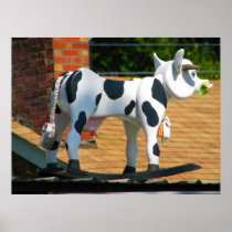 Roof Cow Posters