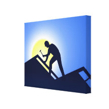 Roofing Canvas Prints