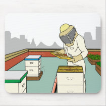 Rooftop Beekeeper - Mousepad