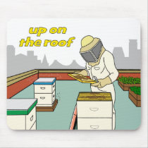 Rooftop Beekeeper - Mousepad