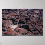 Rooftops, Foix, southwest France Print