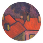 ROOFTOPS ROUND STICKERS