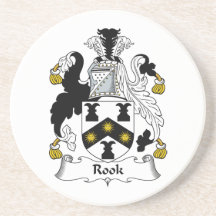 Rook Family Crest Beverage Coaster
