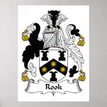 Rook Family Crest Poster