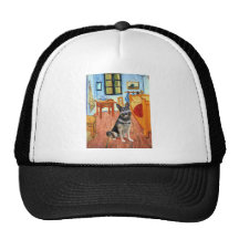 Room at Arles (Vert) - German Shepherd 10 Mesh Hats
