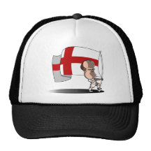 Rooney with ENGLAND Flag Trucker Hat