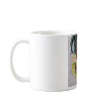 Rooster and Chicks Art Nouveau Easter Mugs