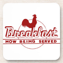Rooster Breakfast Drink Coaster