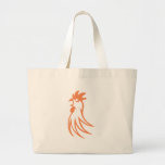 Rooster Crowing Canvas Bag