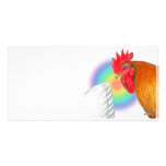 Rooster:  Eye On The Prize Photo Greeting Card