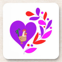 Rooster Heart Coaster