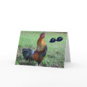 Rooster Humourous 80th Birthday Greeting Card