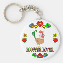 Rooster Lover Keychain