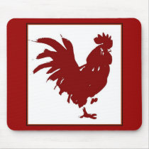 rooster mousepad