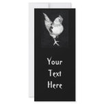ROOSTER :PENCIL, RACK CARD