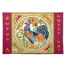 Rooster Placemats