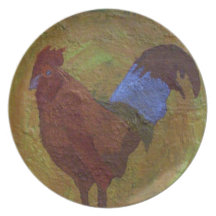 Rooster Dinner Plate
