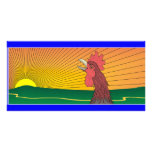 Rooster SunRise photo cards