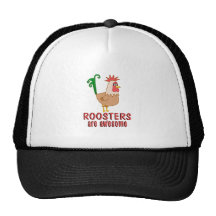 Roosters are Awesome Trucker Hats