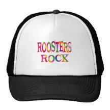 Roosters Rock Mesh Hats