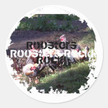 Roosters Rock! Stickers