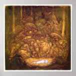 Root trolls By John Bauer Poster posters