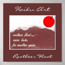 Rootbeer Float Haiku Art Print
