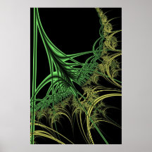 Rooted Fractal Poster