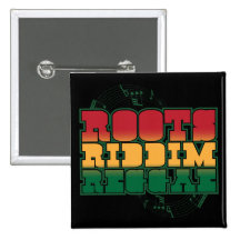 Roots Riddim Reggae Button